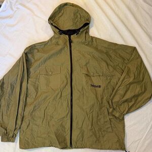 Timberland Men's Khaki and Green Jacket - Mens L